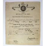 Life Saving Certificate Royal Humane Society Certificate given for saving a child's life 9/3/1950 to