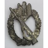 German Infantry Assault badge, pressed white metal type