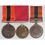 National Fire Brigades Union LS Medal in bronze No4459, and another London Fire Brigade LCC Medal