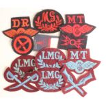 Cloth Badges: Parachute Regiment and Royal Marines embroidered felt Trade arm badges all in