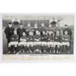 Football Bristol City FC (Cup Team) 1908/9 postcard by R Scott & Co, Manchester.
