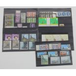 GB - varieties and colour shift errors on stockcards. Several Queens head shifts, other colour