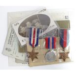 WW2 officers medal group with 1939- 45 Star, F&G Star and War Medal together with a selection of