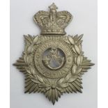 Oxfordshire 2nd Volunteer Battalion w/m helmet plate, QVC
