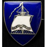 Fascist enamel badge (British) - Sentinels of Empire, Blue Shirts political badge
