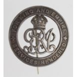 WW1 New Zealand silver wound badge No. NZ18666