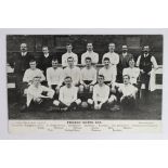 Football Preston North End FC team postcard c1910/11, by R Scott & Co, Manchester