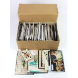 Ephemera, Victorian Greetings cards, general early ephemera, good assortment in shoebox, viewing