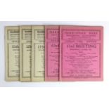 Greyhound Race Cards - Harringay 1930-1931. (5)