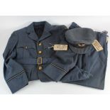 Second World War RAF Regiment Officers Uniform with very scarce wartime RAF Regiment shoulder titles