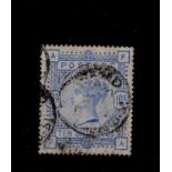 GB 1883 10s ultramarine stamp SG.183, cat £525
