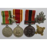 Fire Service group - Defence Medal, Fire Brigade LSM QE2 (Ldg. Fireman Frederick Holmes), National