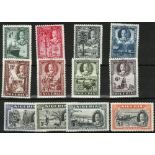 Nigeria 1936 SG34-45 mm, nice set with good colour and perfs, cat £225 (12)