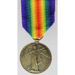 Victory Medal to 15524 Sjt T H Pattison Durham L.I. Entitled to the Military Medal L/G 12/12/1917 (