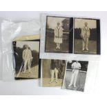 Wimbledon Tennis postcards c1920's, inc Chaplin Jones, Miss McKane, J Brugnon, etc etc. (7)