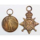 1915 Star and Victory Medal to PW-2758 L.Cpl J T Wells Middlesex Regt. Killed In Action 13th Oct