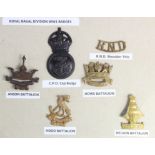 Badges: Royal Naval Division WW1 Cap Badges and Shoulder Title all in excellent condition and all