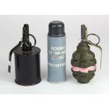 Inert FI Grenade and Russian FG42 Frenade complete with Baton Round. (3) Buyer collects