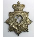 Lincolnshire Regt OR's helmet plate 2nd Admin Bn Lincolnshire Rifle Volunteers, QVC, w/m, different