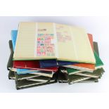 Large box of mixed material in binders and stockbooks, picked. Noted New Zealand, Poland, Russia,