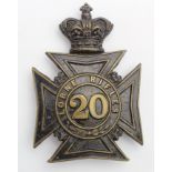 Lorne Rifles '20' helmet plate, QVC