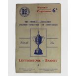 Leytonstone v Barnet FA Amateur Challenge Cup Competition Final 17/4/1948 at Stamford Bridge.