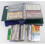 GB - Presentation Packs in 4x albums, plus loose. Dating to c2018. Good selection of post and Go