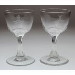 19th Princess of Wales Hussars, sherry glasses (2) - look early 20th century