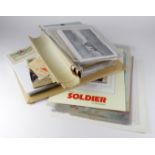 Banana box packed with an assortment of various Military paper ephemera (Qty) Buyer collects