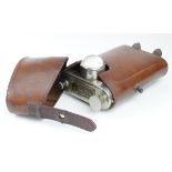 WW1 Officers Orilux trench torch in its correct leather case.