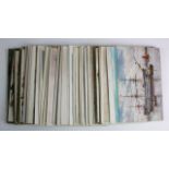 Naval range inc Warships, Life in the Navy, Nelson, Hospital and Submarine postcards (approx 70)