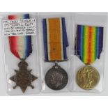1915 Star Trio to 1830 Pte F C Sturgeon Suffolk Regt. Died of Wounds 11/9/1915 with the 5th Bn