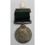 Volunteer Force LSGC Medal QV, engraved to R. Nicholls 1st K.V.A.No76.