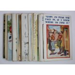Comic range of old postcards (approx 41)