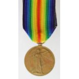 Victory Medal to 7315 Cpl J Burns Liverpool Regt. Killed In Action 11/11/1914 with the 1st Bn.