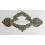 Boer War General Lord Roberts 1893 Visit to City of Edinburgh white metal badge - has a working pin.