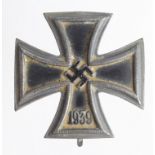 German WW1 Convex Iron Cross 1st solid private purchase example some age wear.