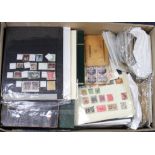 Accumulation of world stamps in a quantity of albums, stockbooks, packets and loose. Much useful