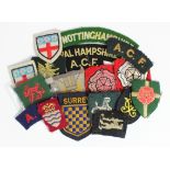 Cloth Badges: A.C.F. (Army Cadet Force) mostly embroidered felt formation signs and shoulder title
