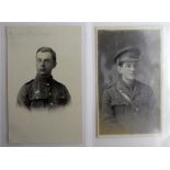 WW1 Postcards (2) shows 2 solders killed in action in WW1 comprising 2nd Lieut. Eric Golding D.C.M.,