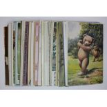 Children, very nice collection. Gollies, teddys, artist drawn, etc   (approx 50 cards)