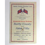 Derby County v Aston Villa 26th May 1945 Midland Cup Final at Baseball Ground, Derby