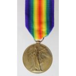Victory Medal to 17360 Pte J Carroll North'D Fus. Died (of Wounds) 1/10/1915 with the 2nd Bn. Born
