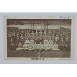 Football Birmingham City FC team postcard c1912/13 by Shakespeare Press. Hinckley Street, B'ham.