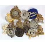 Mixed lot of British Cap Badges (15 items)