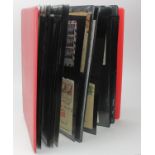 Postal History and Cover collection in modern red binder, majority German with 1930's airmail covers