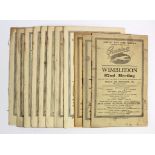 Greyhound Race Cards - Wimbledon 1936-1939. (11)