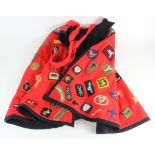 British Army WW2 Nurses Cape with approx 120 Allied Formation Signs & Shoulder Titles, these sewn to