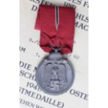 German Russian Front medal with award document to Oberschutzen Kurt Pilz 9/Inf .Rgt (Mot) 60.