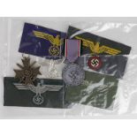 German collection of various medals, cloth badges etc.